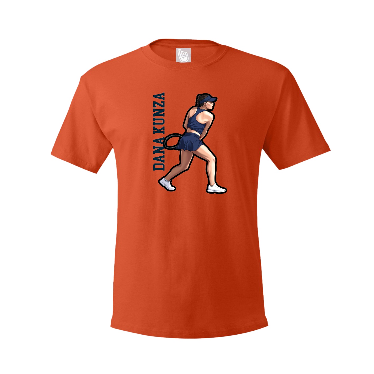 Youth Tee — Name Vertical in Orange