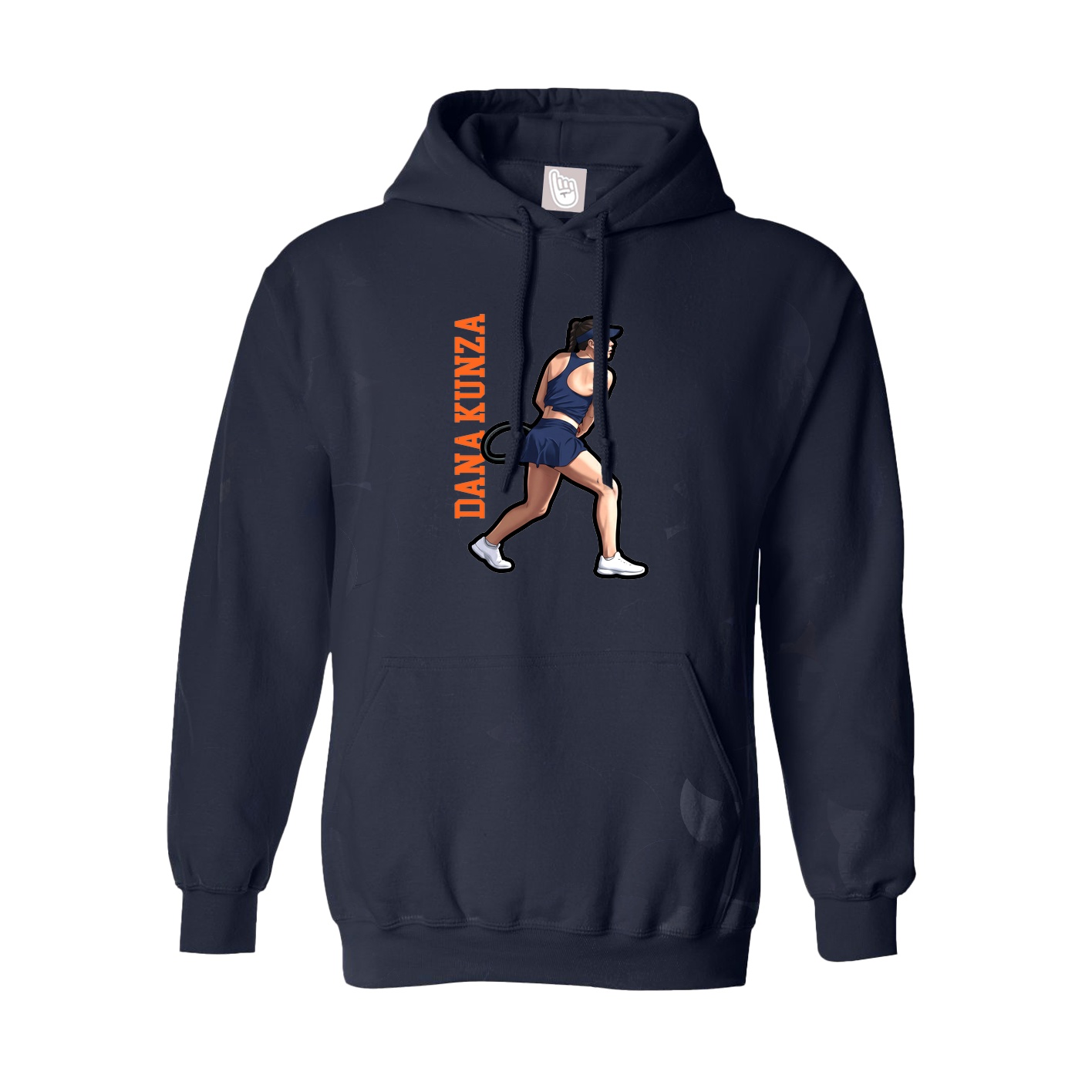 Youth Hoodie — Name Vertical in Navy