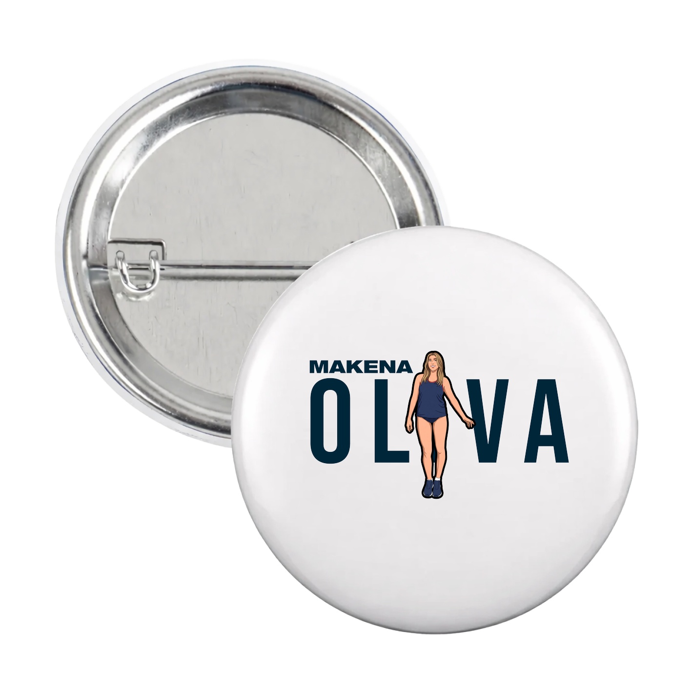 Game Day Button — Player Name in White
