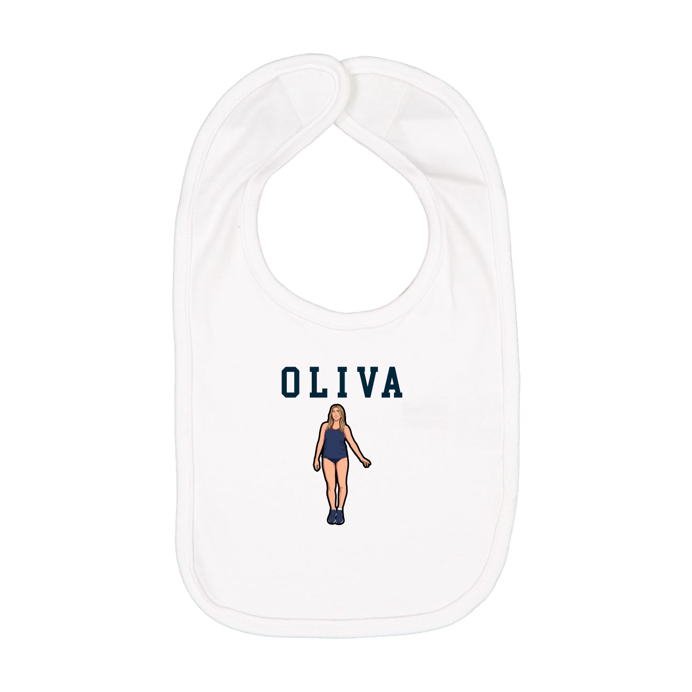 Infant Bib — Shirsey in White