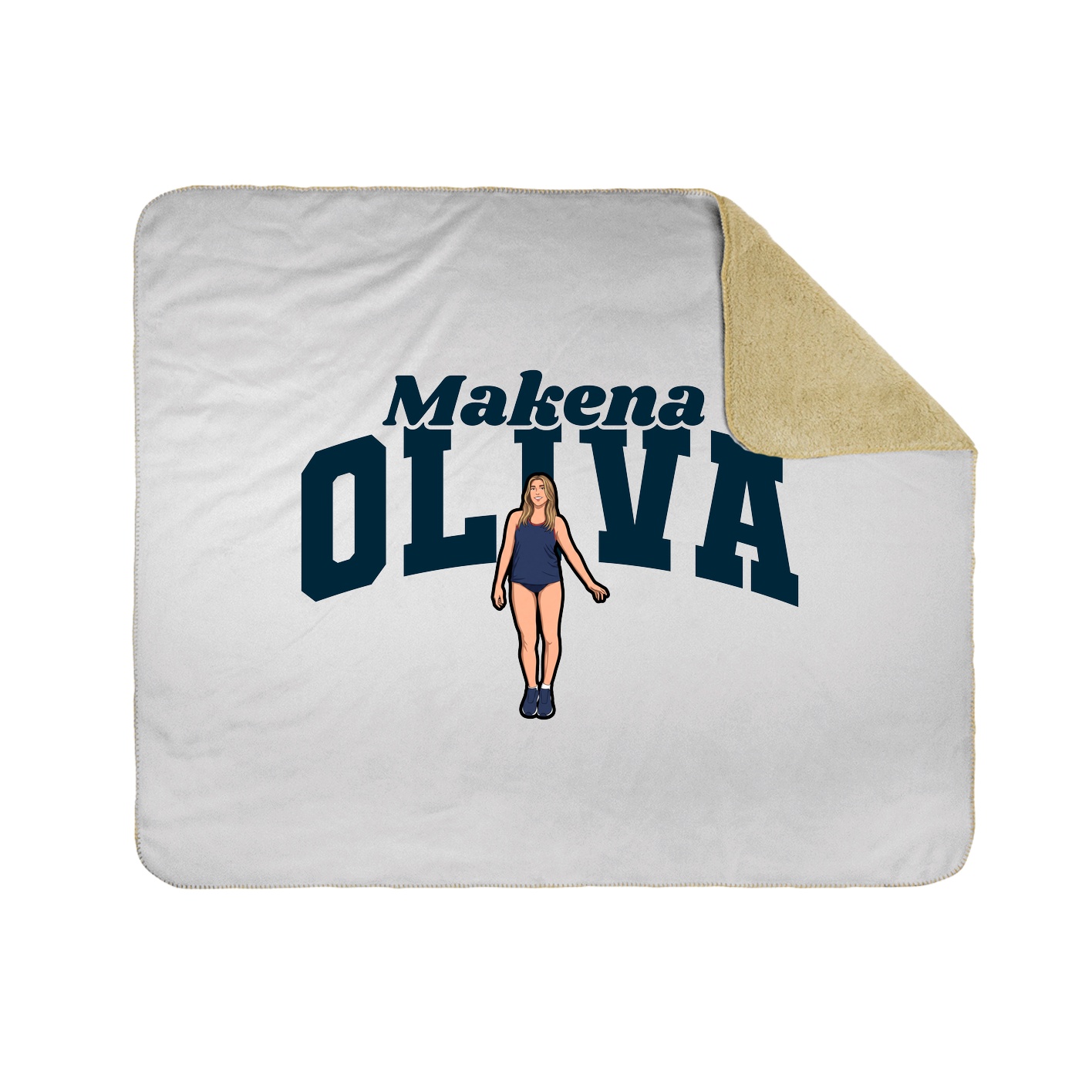 Throw Blanket — Signature Arch in White