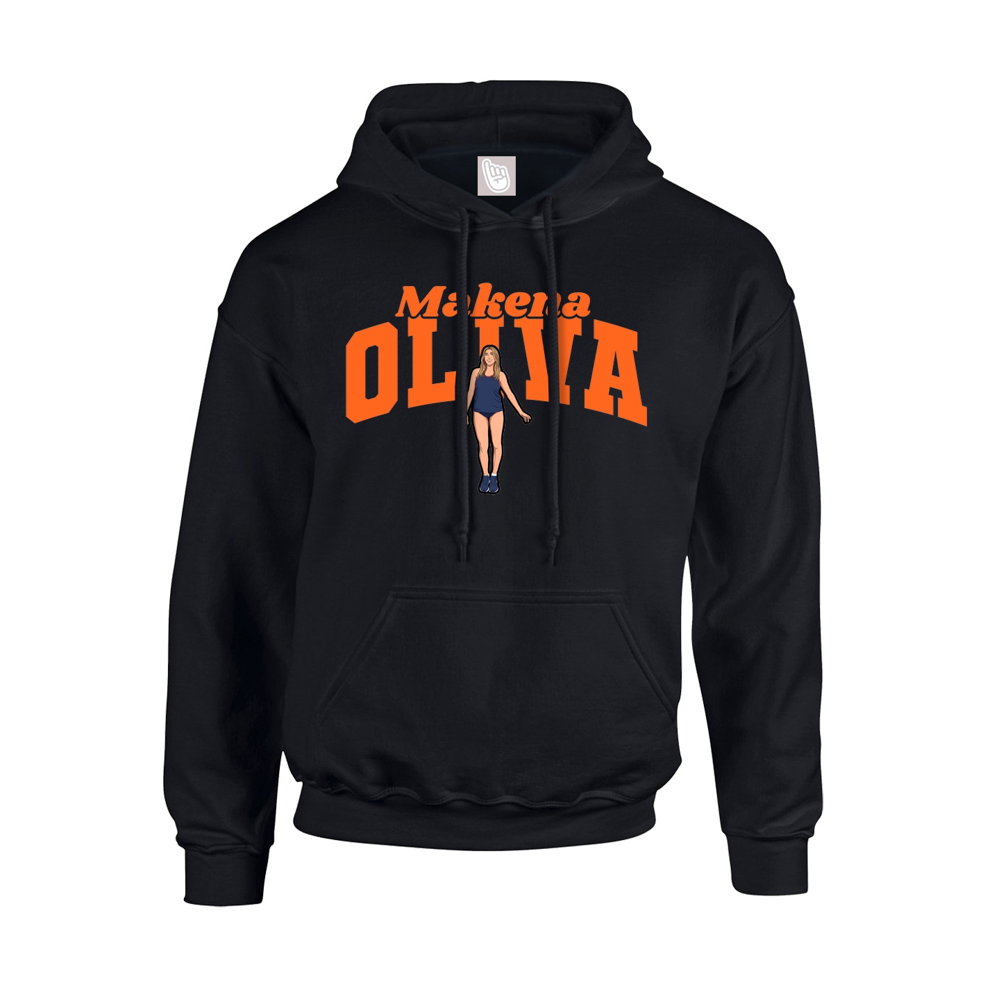 Youth Hoodie — Signature Arch in Black
