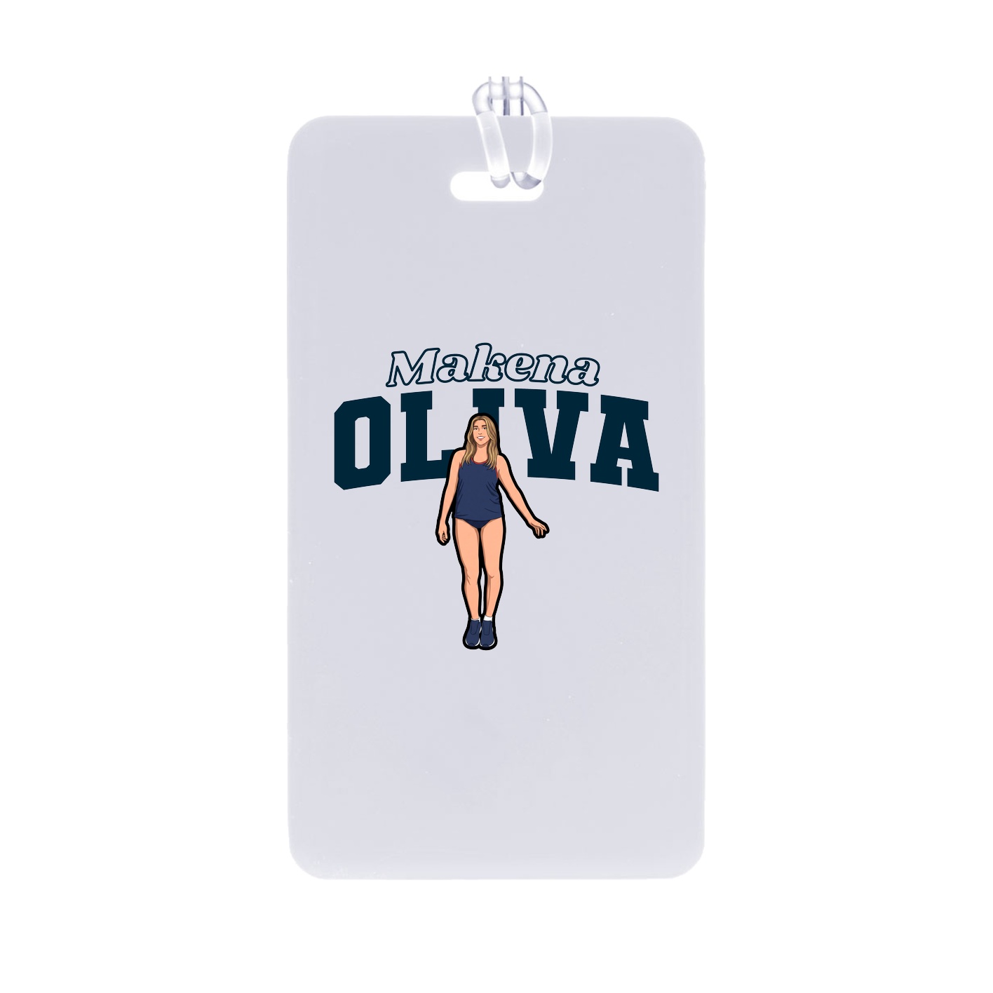 Bag Tag — Name Arch in Classic