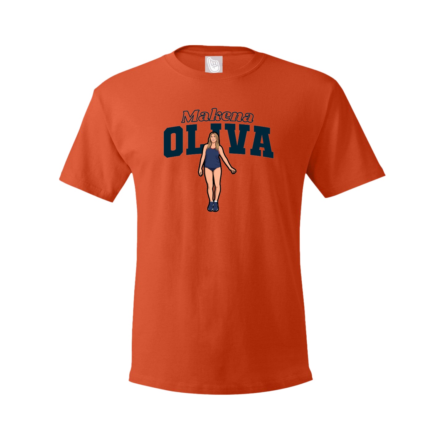 Tee — Name Arch in Orange