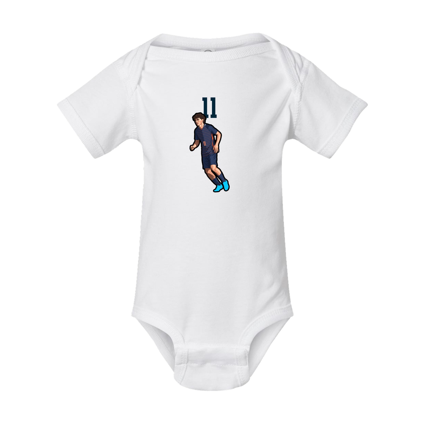 Baby Onesie — Number Top in White