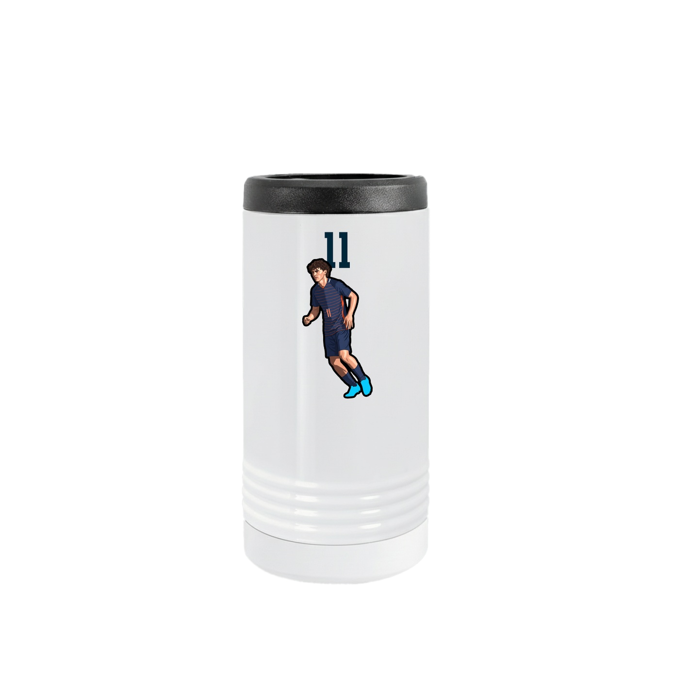 Slim Beverage Holder — Number Top in White