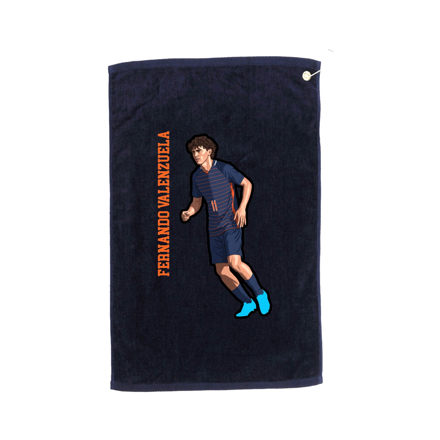 Golf Towel — Name Vertical in Navy