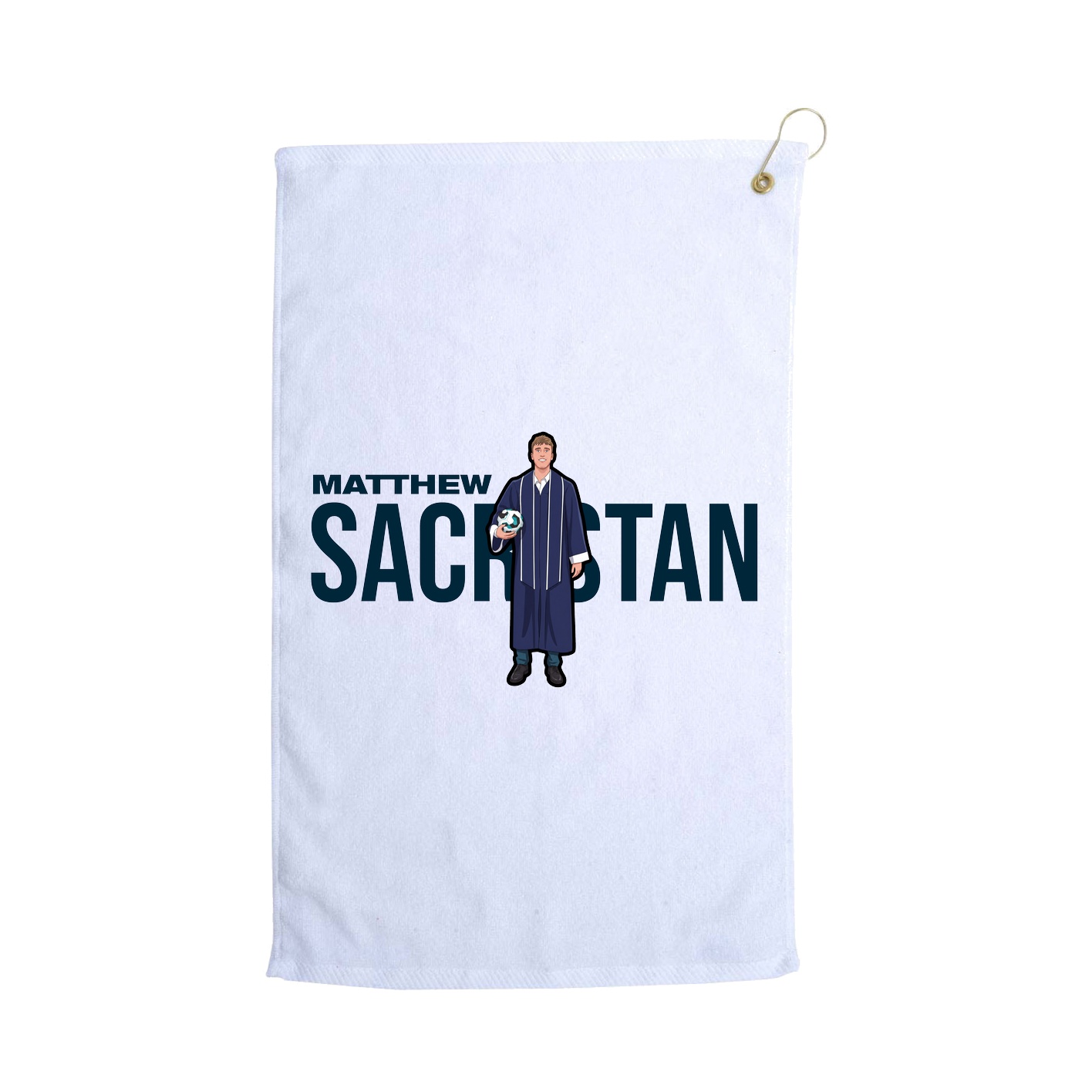 Golf Towel — Player Name in White