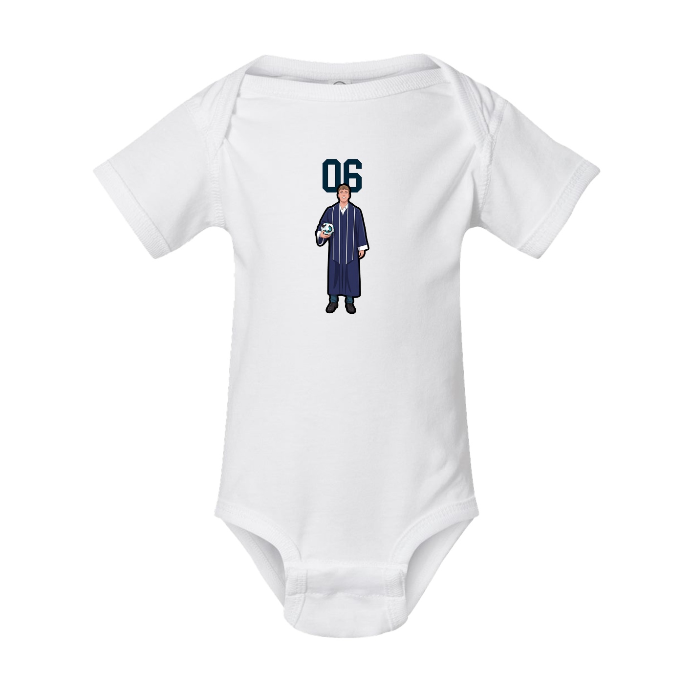 Baby Onesie — Number Top in White