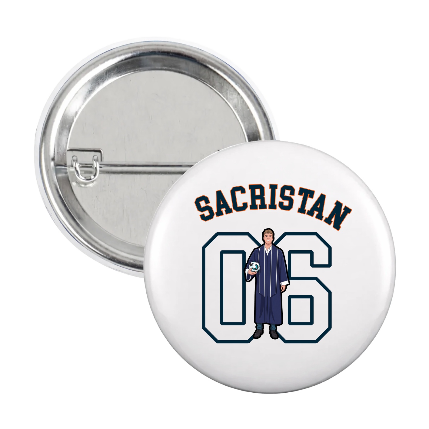Game Day Button — Shirsey Arch in White