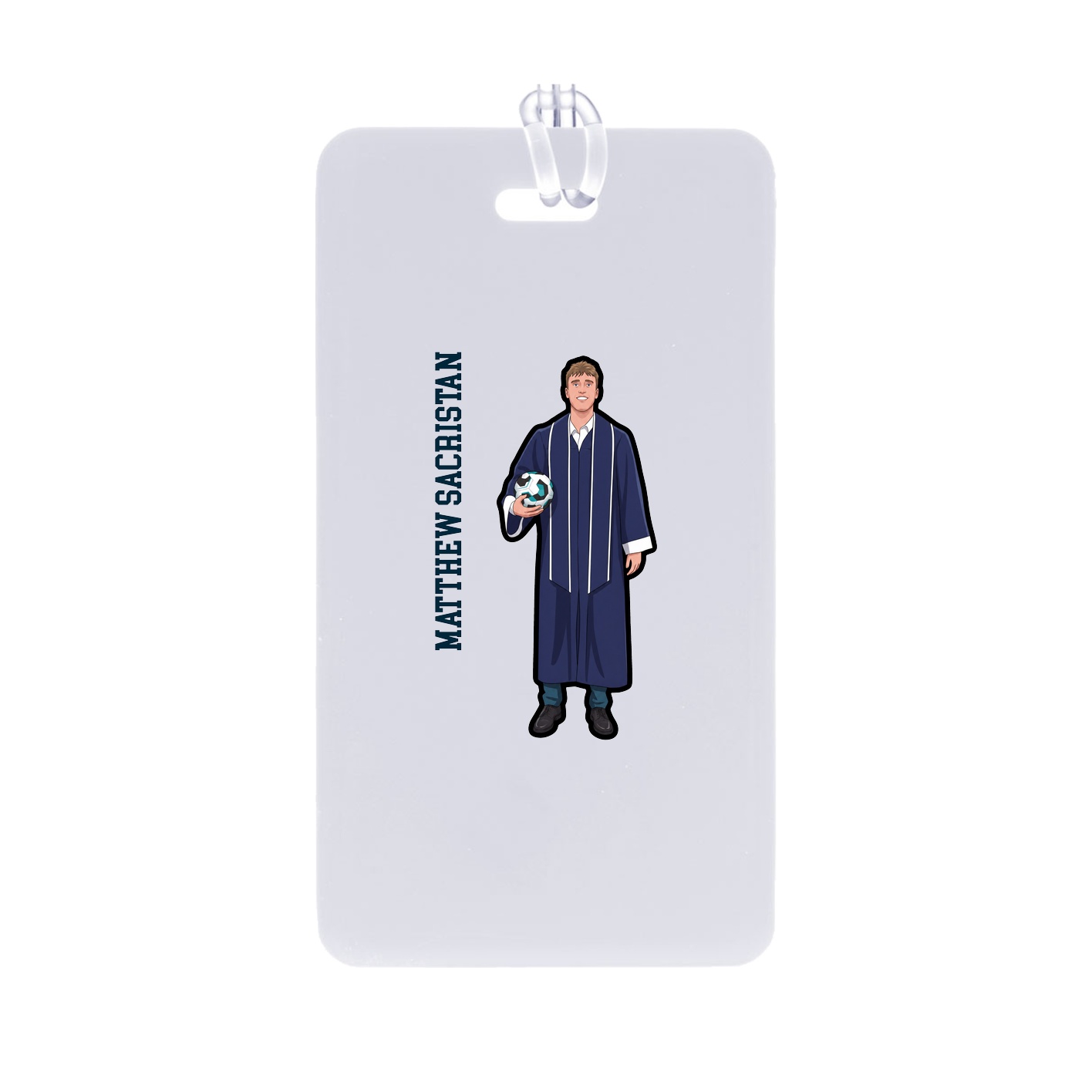 Bag Tag — Name Vertical in Classic
