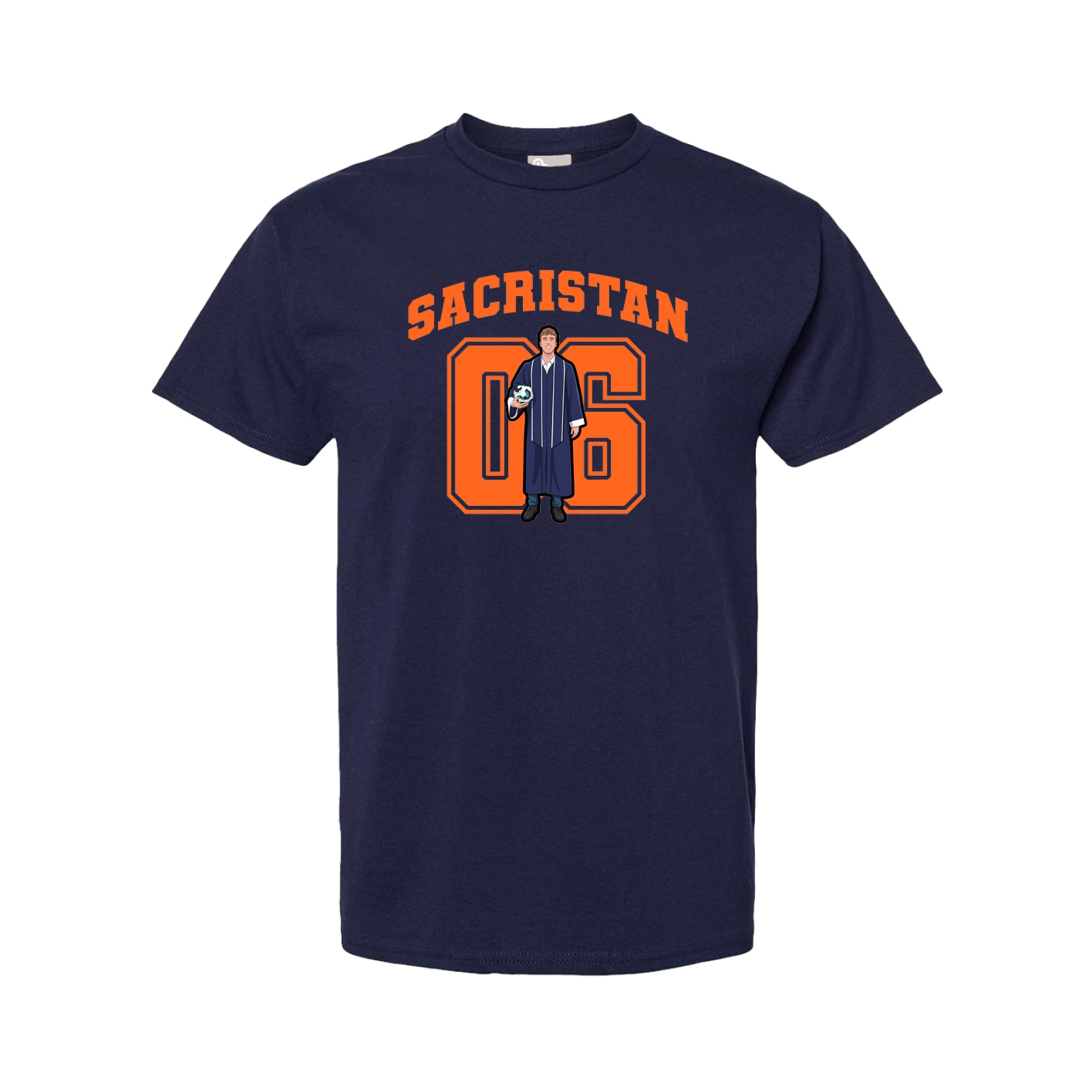 Youth Tee — Number in Navy