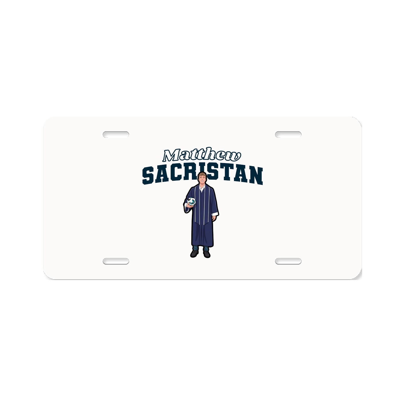 License Plate — Name Arch in Classic