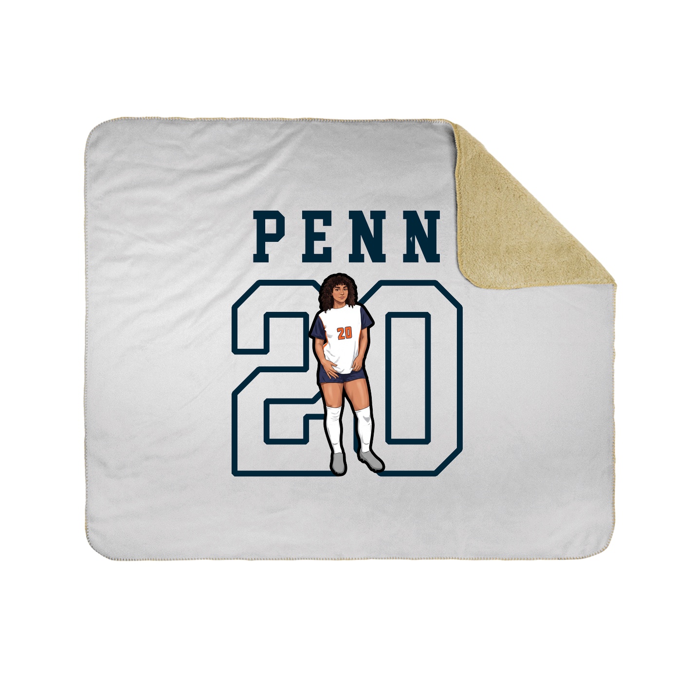 Throw Blanket — Shirsey in White