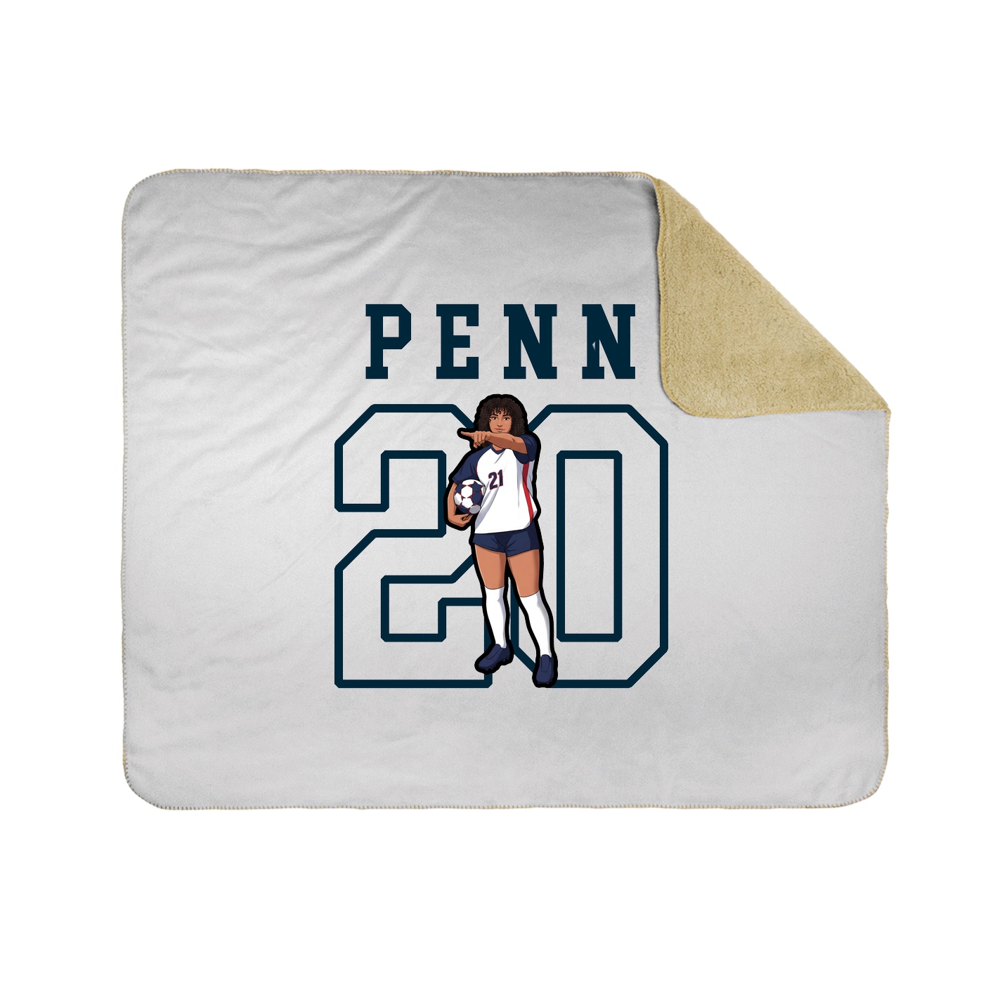 Throw Blanket — Shirsey in White
