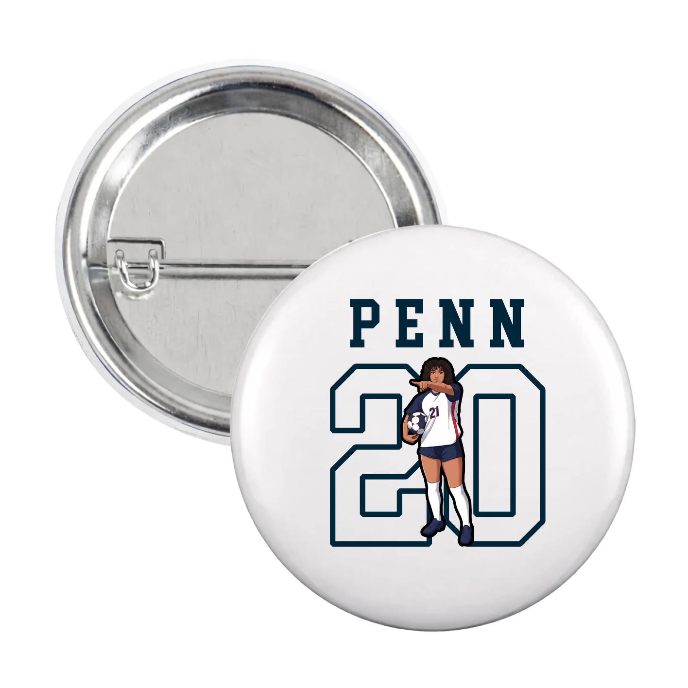Game Day Button — Shirsey in White