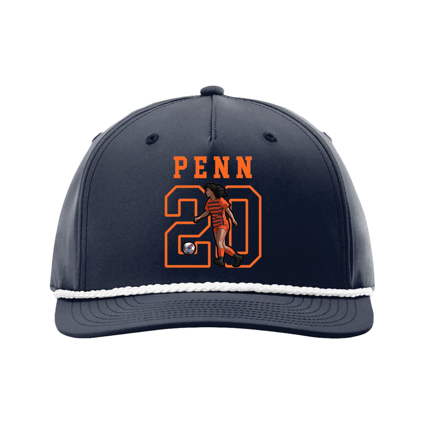 Five-Panel Classic Rope Cap — Shirsey in Navy