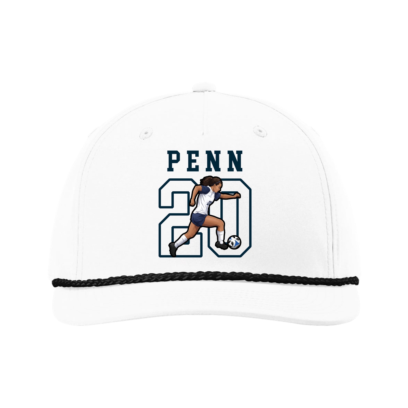 Five-Panel Classic Rope Cap — Shirsey in White
