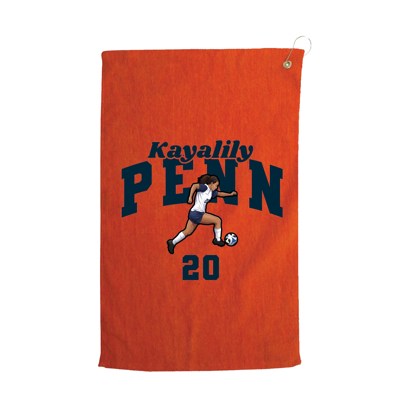 Golf Towel — Signature Arch in Orange