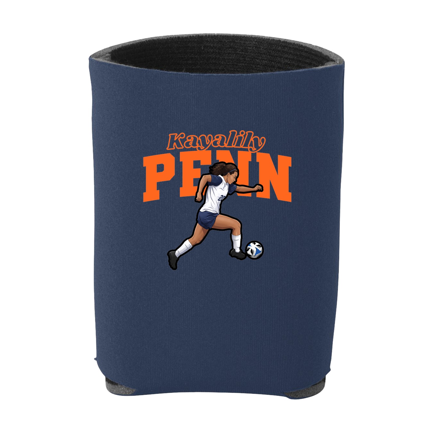 Can Holder — Name Arch in Navy