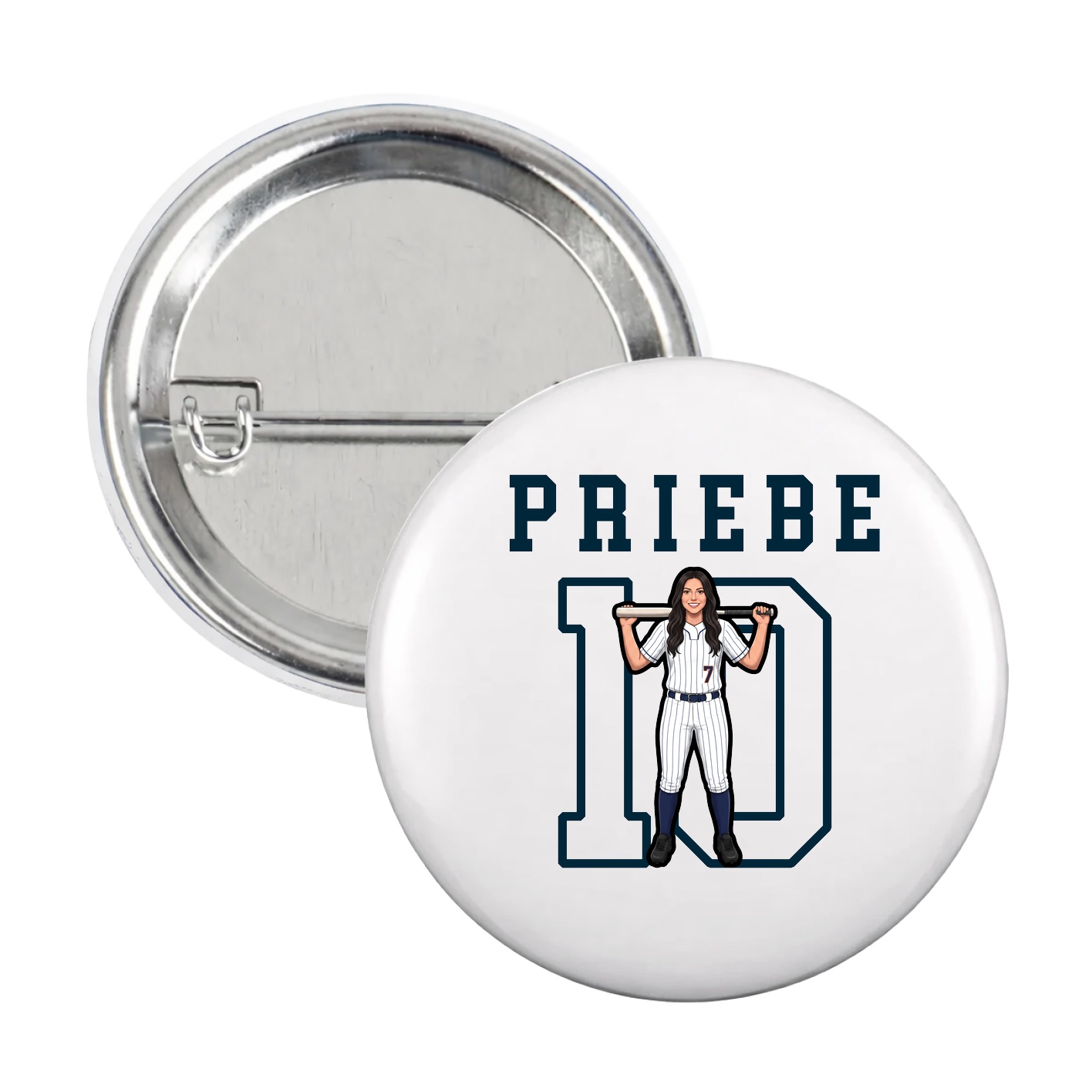 Game Day Button — Shirsey in White