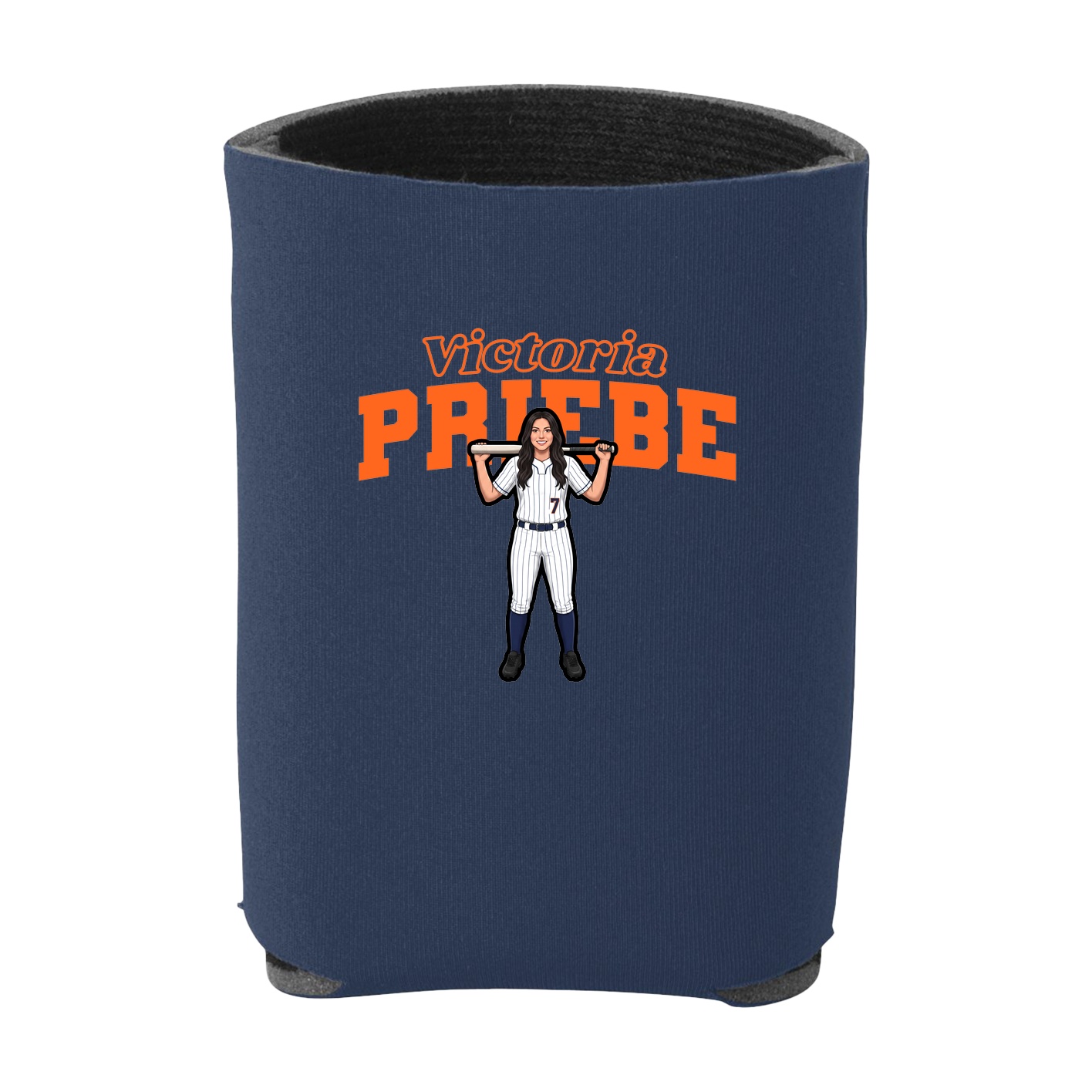 Can Holder — Name Arch in Navy