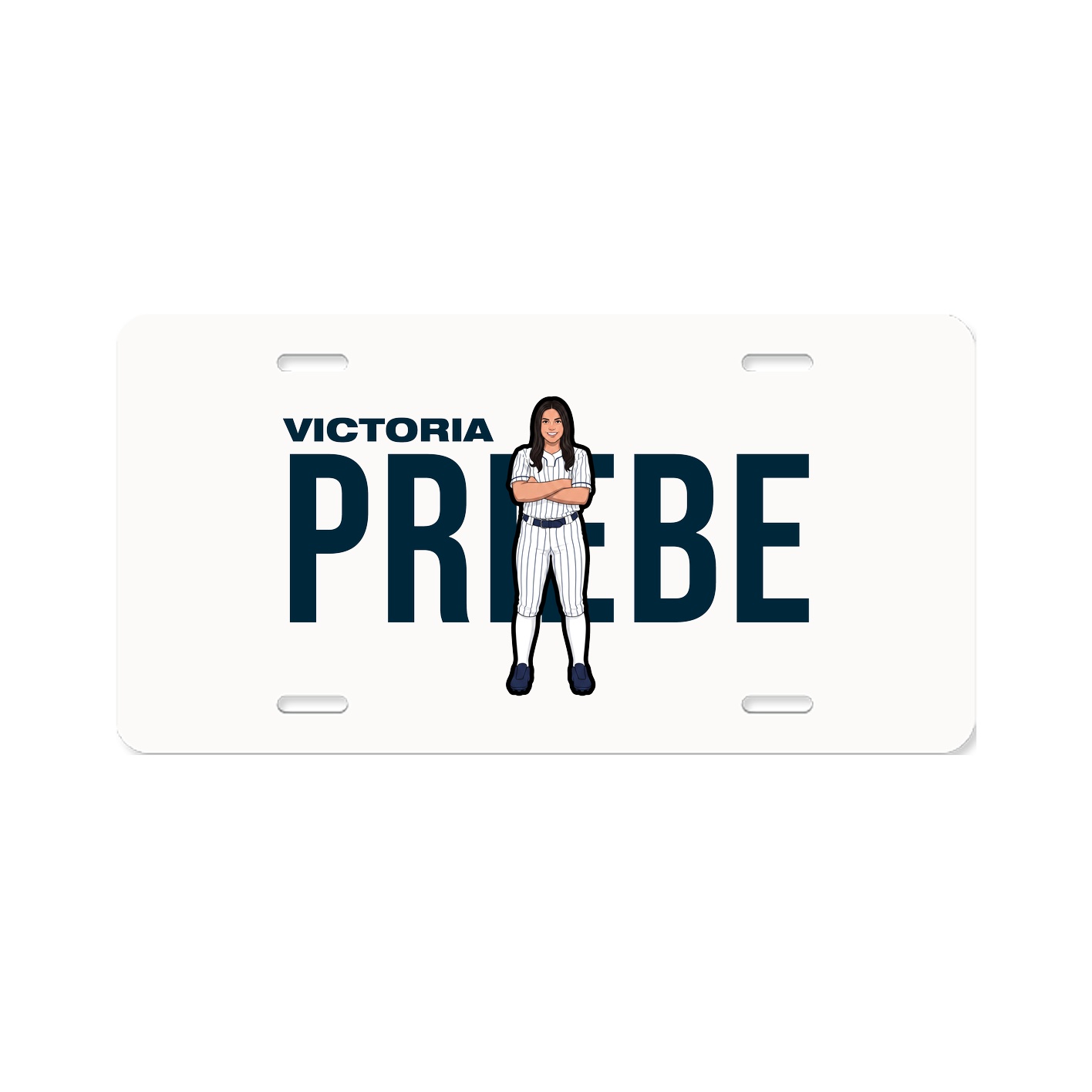 License Plate — Player Name in Classic