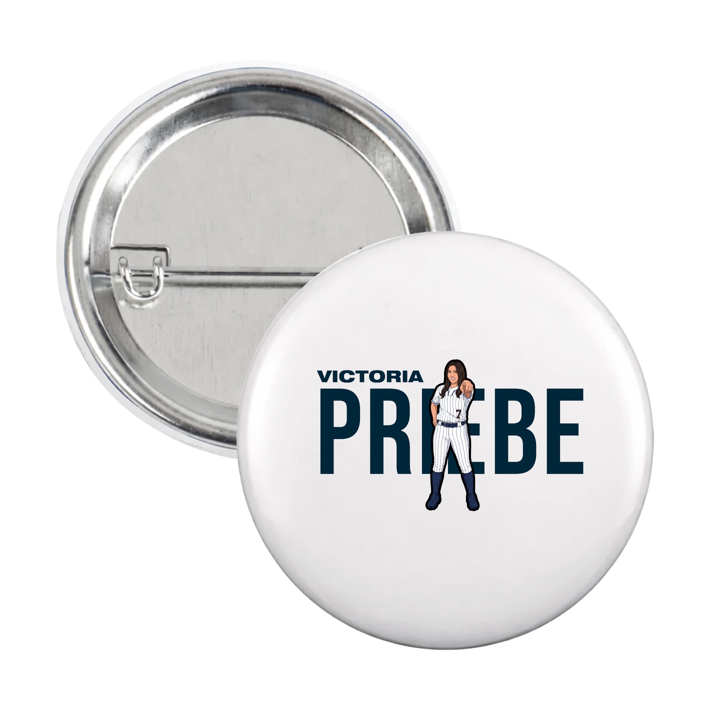 Game Day Button — Player Name in White
