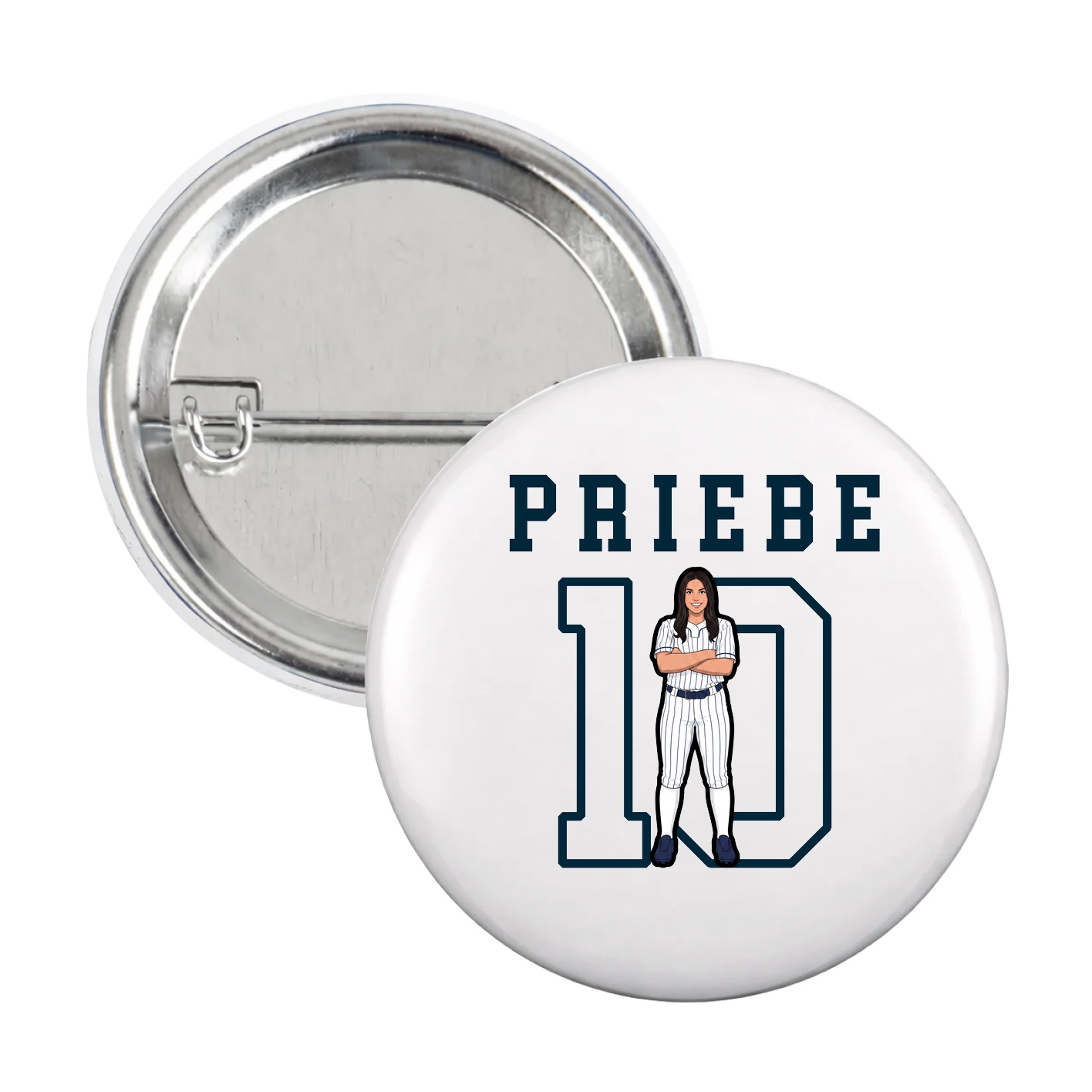 Game Day Button — Shirsey in White