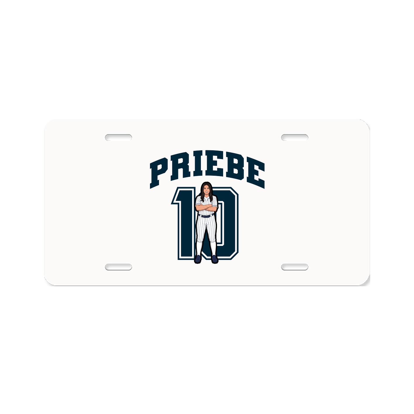 License Plate — Number in Classic