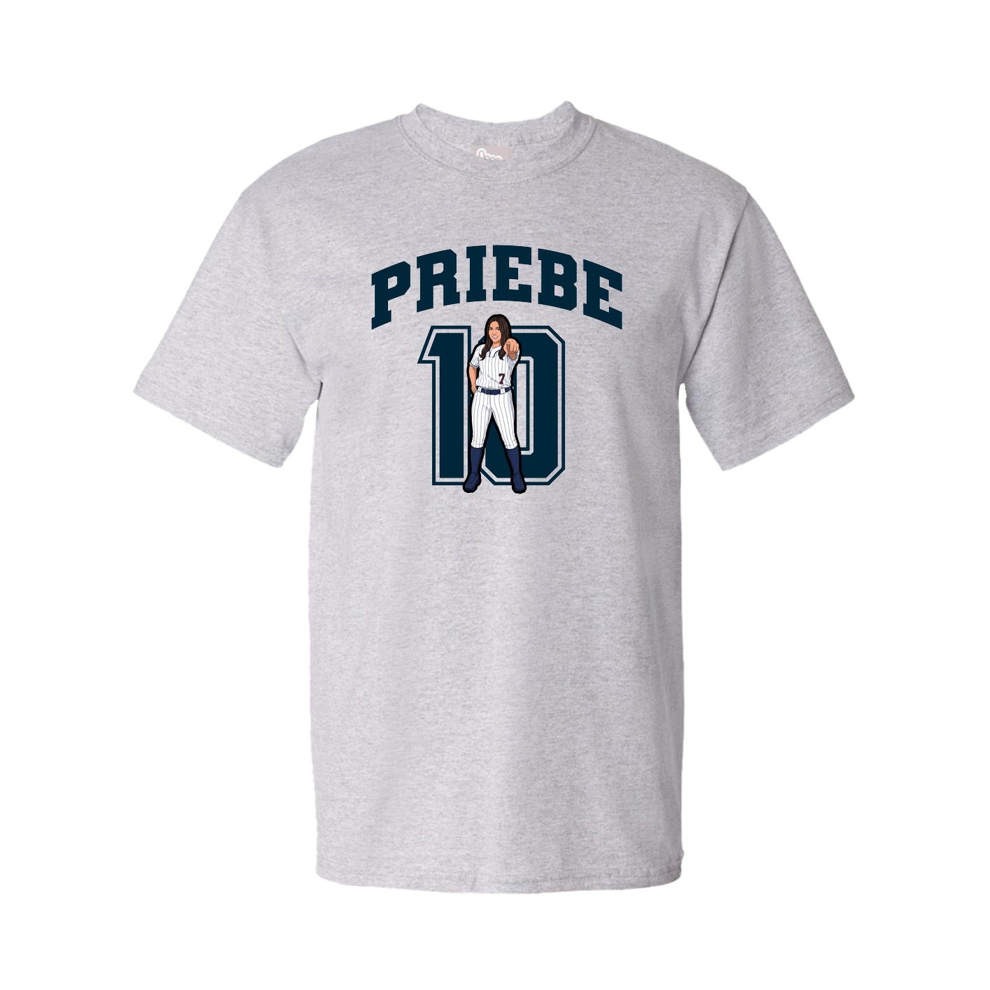 Youth Tee — Number in Grey