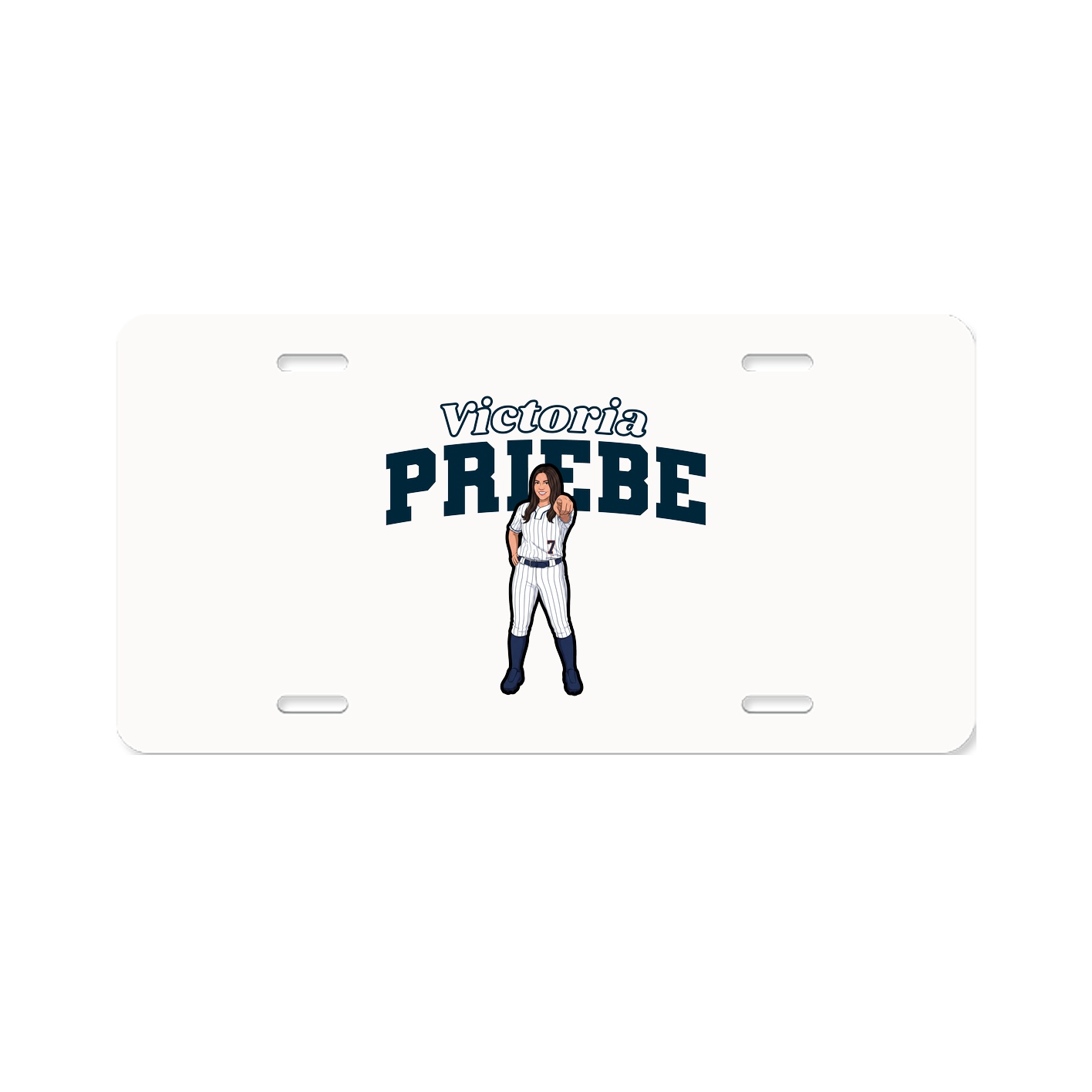 License Plate — Name Arch in Classic