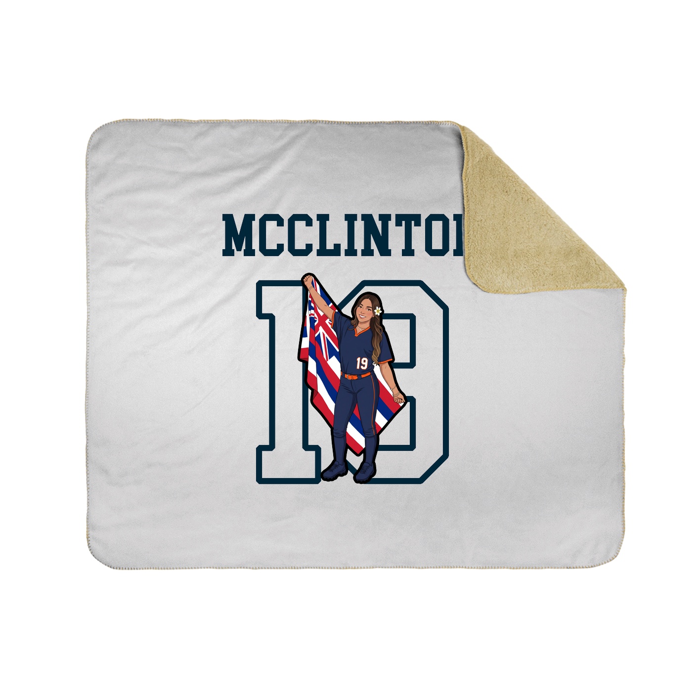 Throw Blanket — Shirsey in White