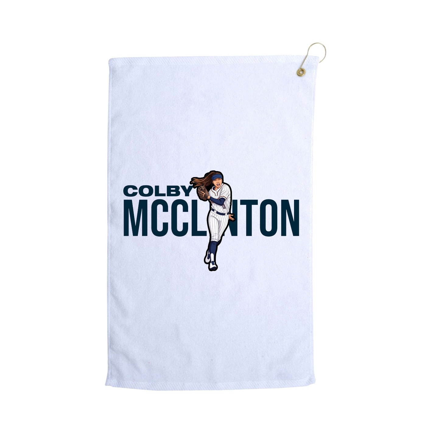 Golf Towel — Player Name in White