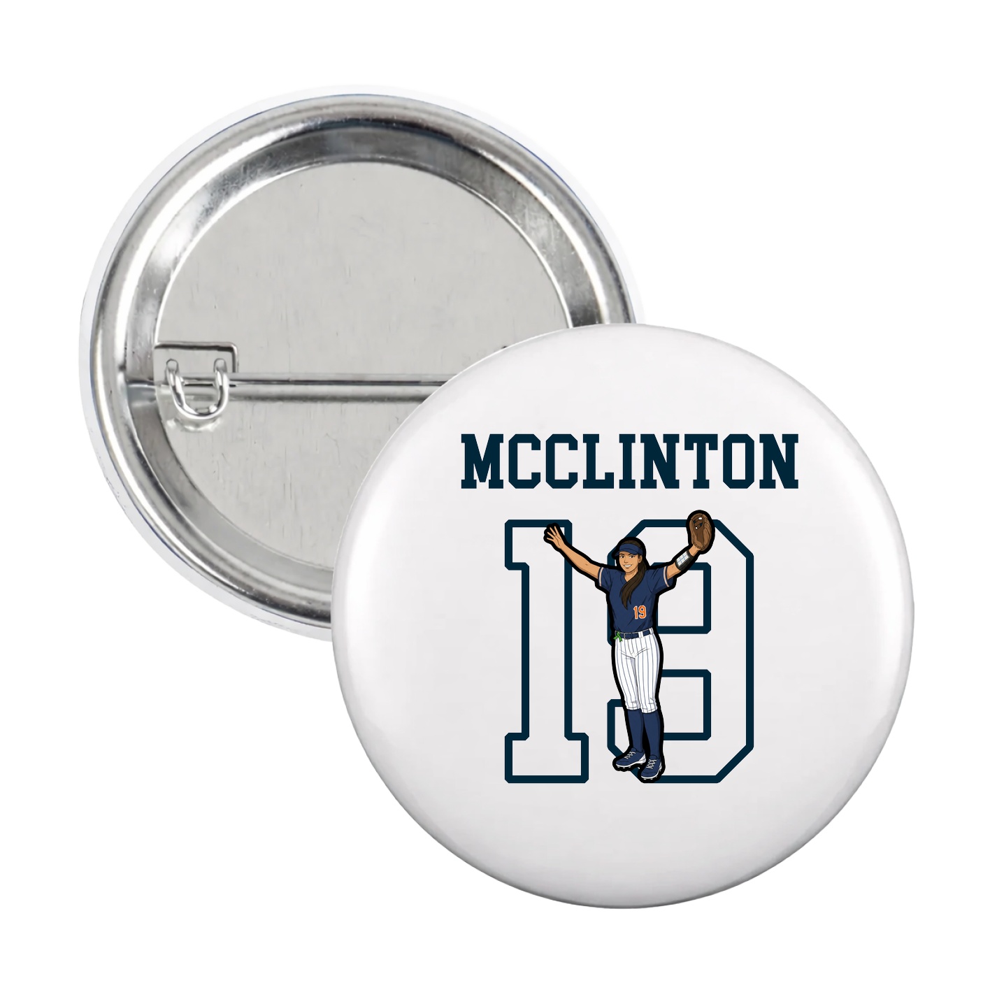 Game Day Button — Shirsey in White