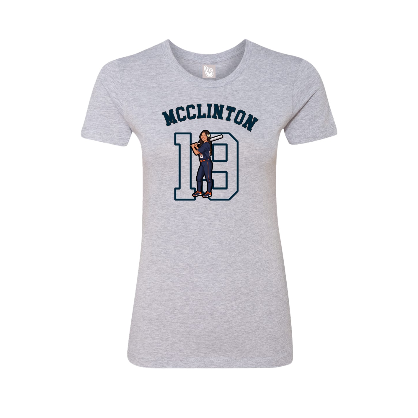 Fitted Women's Tee — Shirsey Arch in Grey