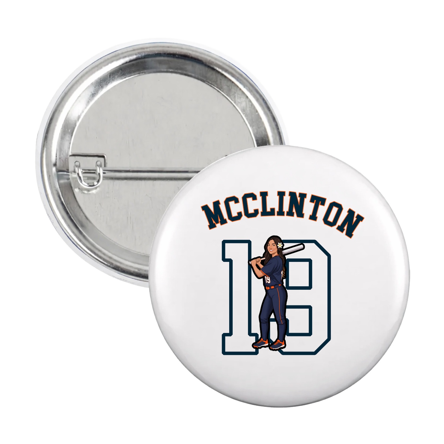Game Day Button — Shirsey Arch in White