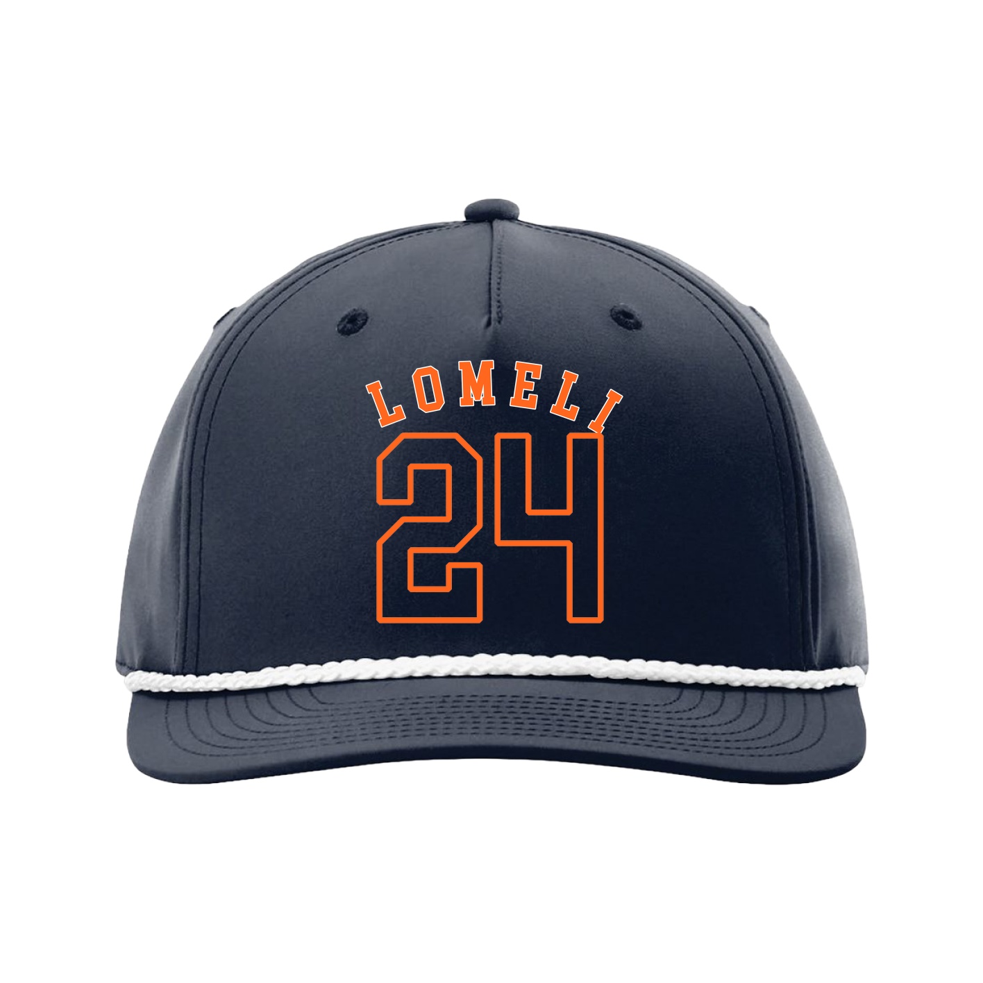 Five-Panel Classic Rope Cap — Shirsey Arch in Navy