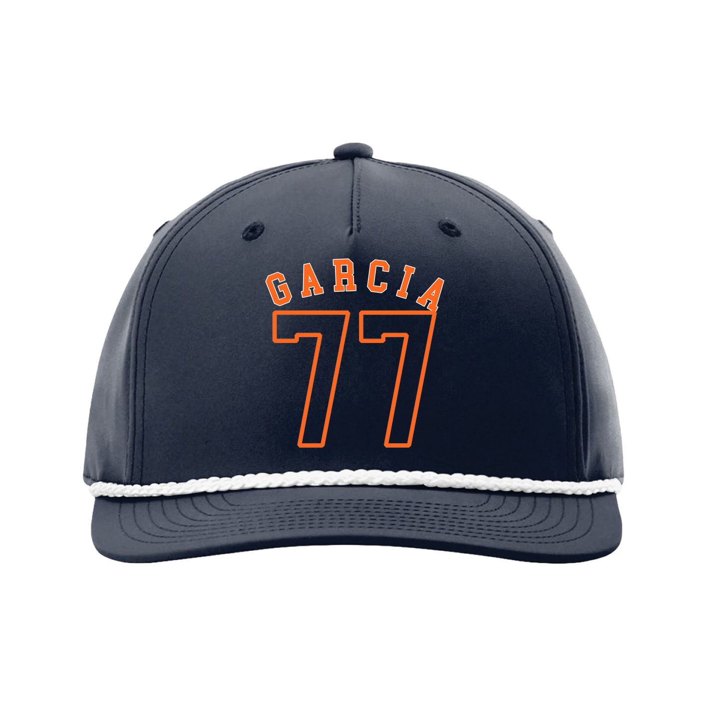 Five-Panel Classic Rope Cap — Shirsey Arch in Navy