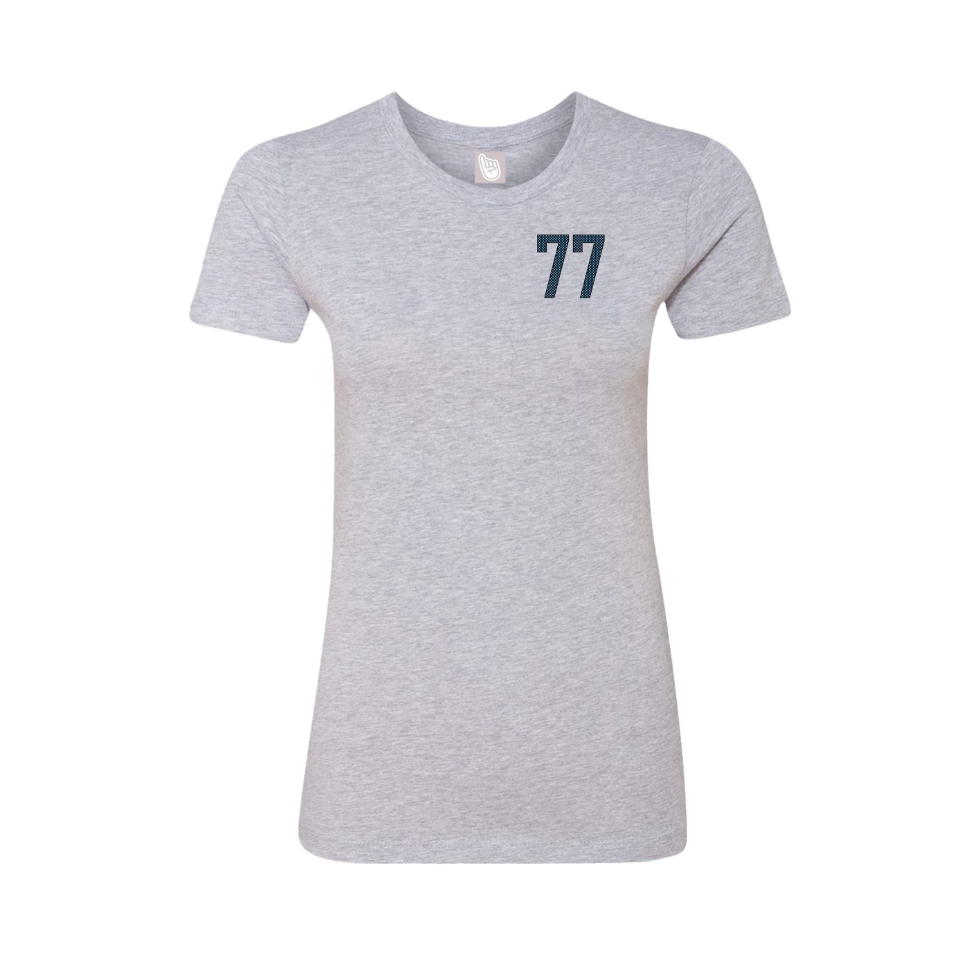 Fitted Women's Tee — Front Shirsy in Grey