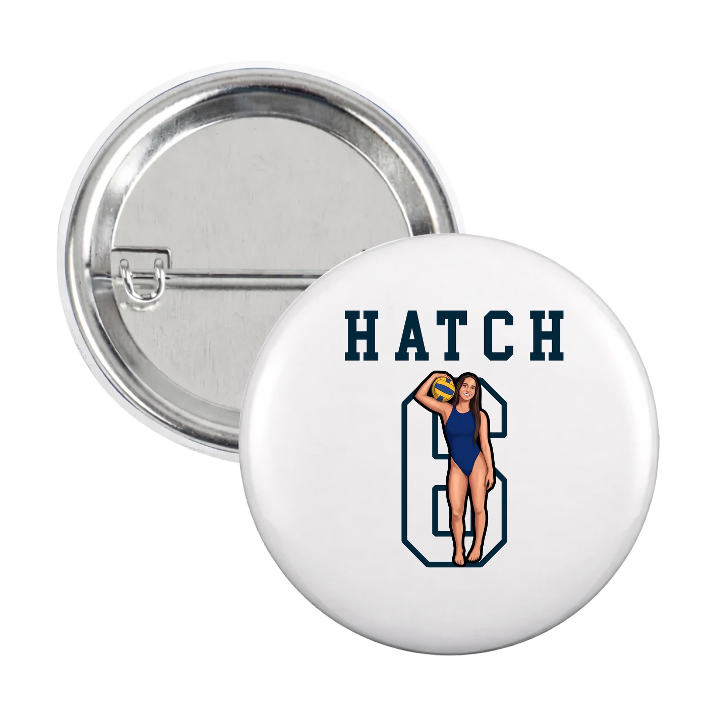 Game Day Button — Shirsey in White