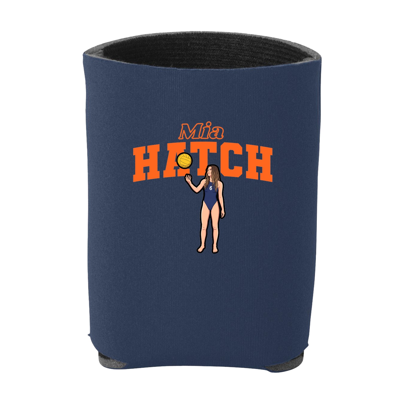 Can Holder — Name Arch in Navy