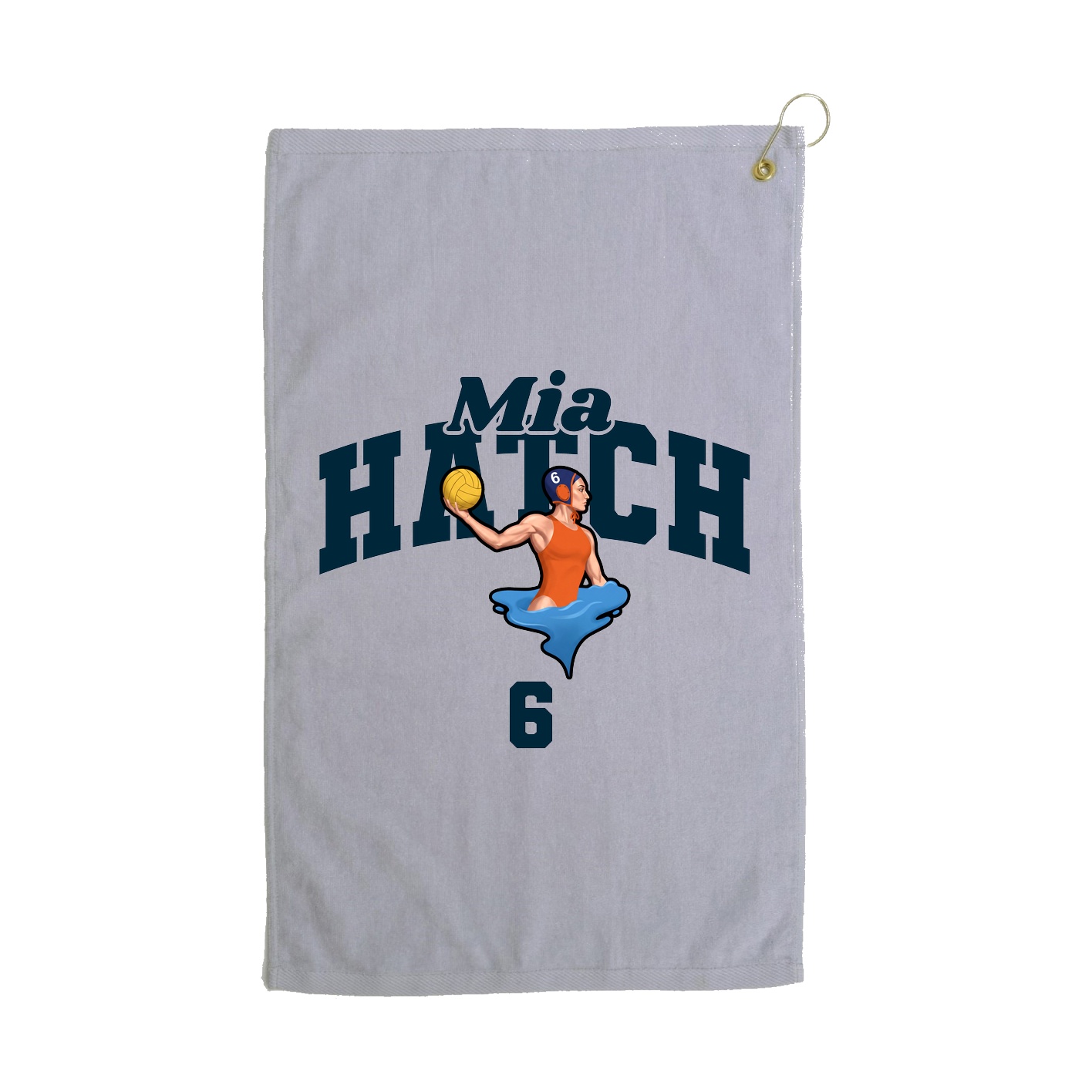Golf Towel — Signature Arch in Grey