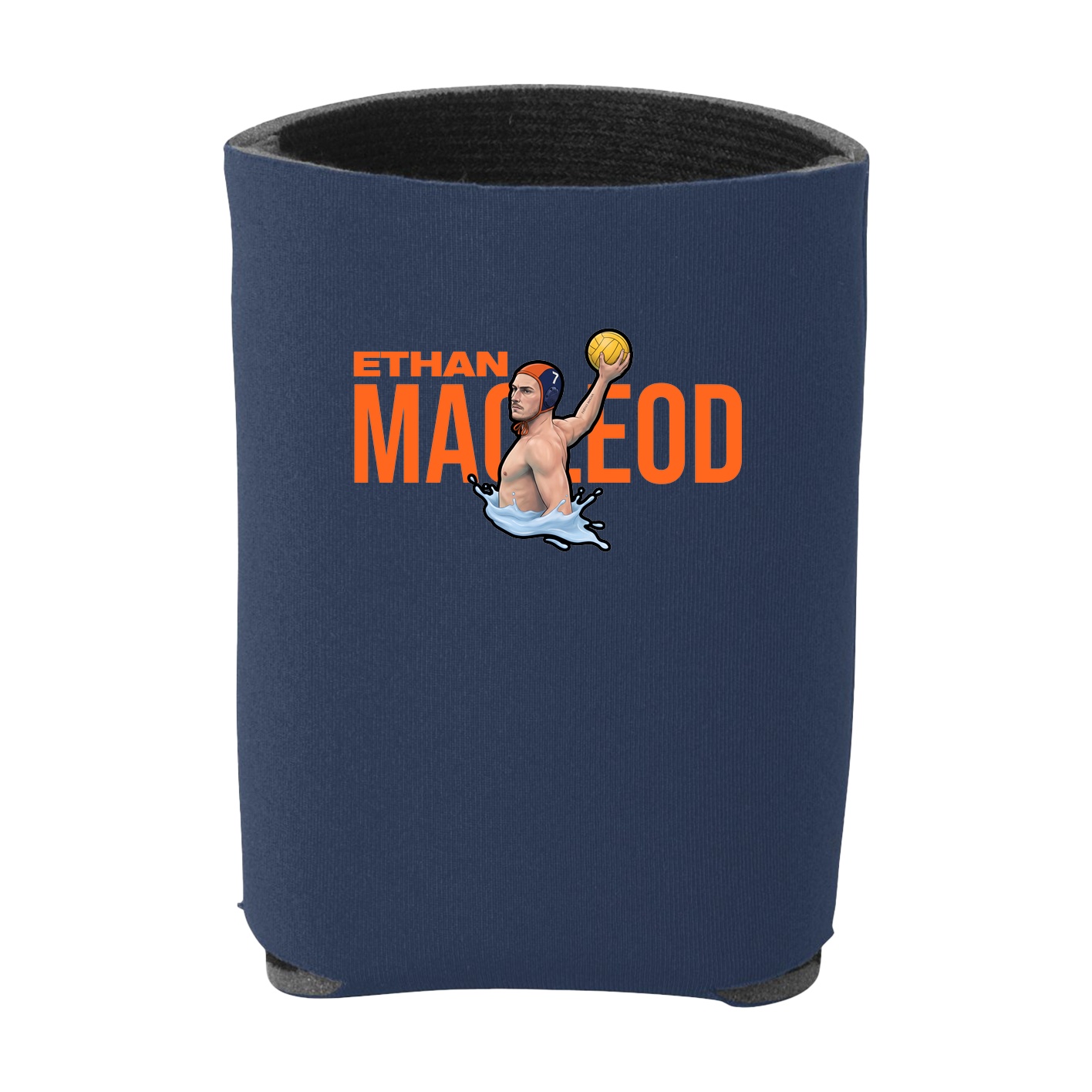 Can Holder — Player Name in Navy
