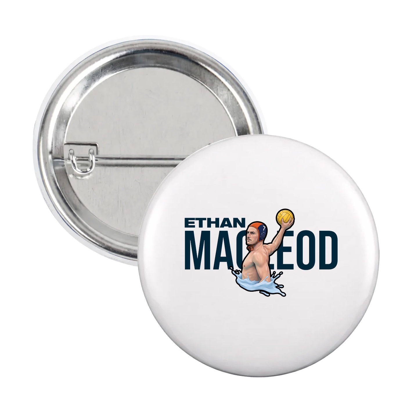 Game Day Button — Player Name in White