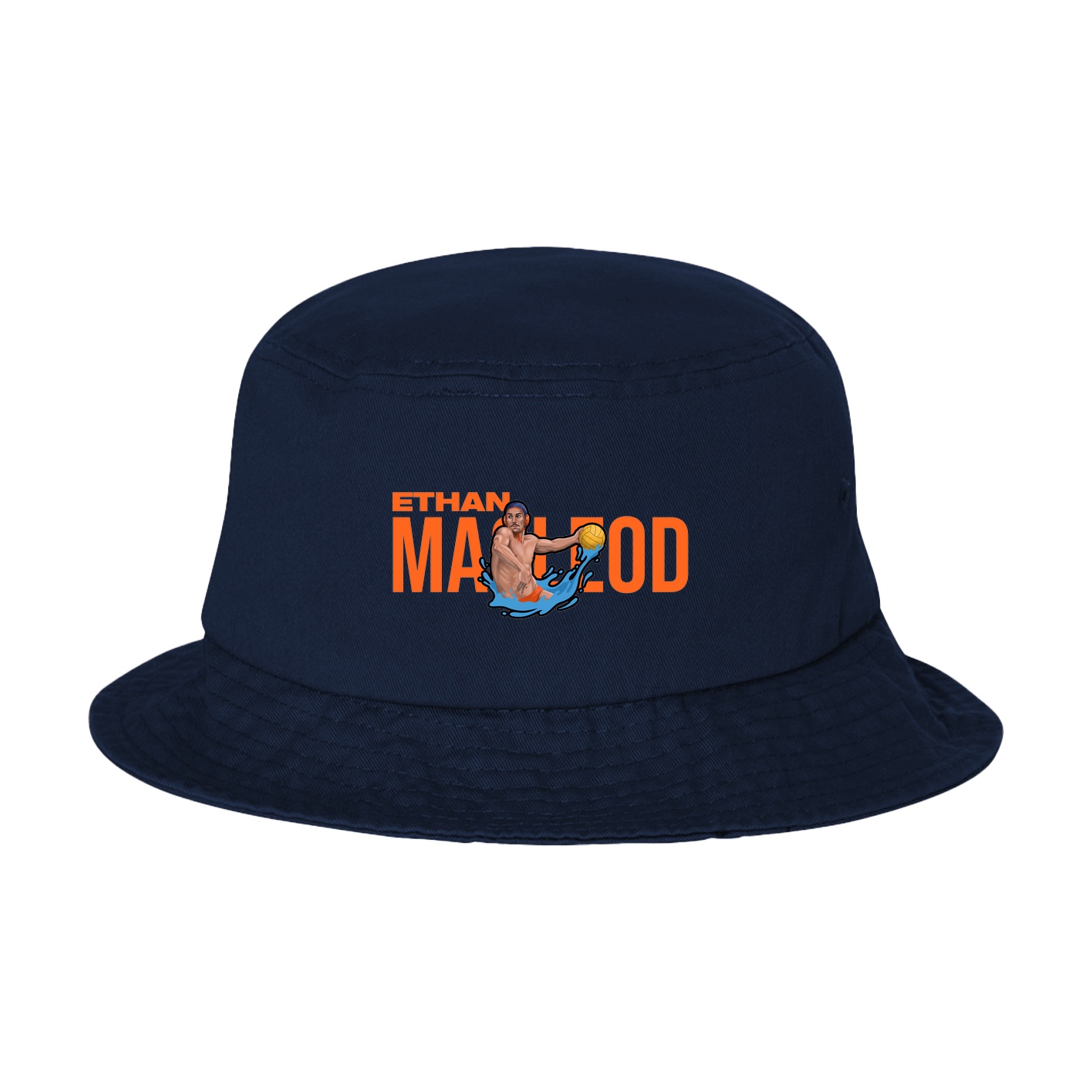 Bucket Cap — Player Name in Navy