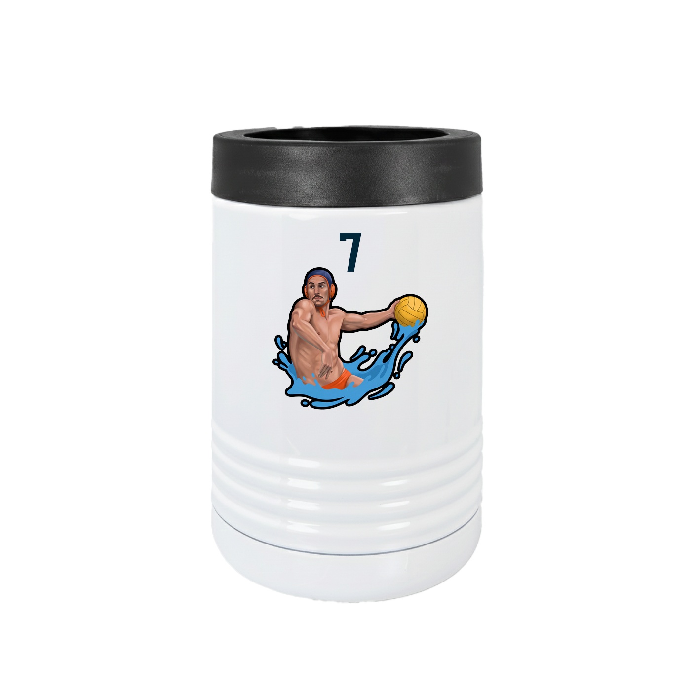Beverage Holder — Number Top in White
