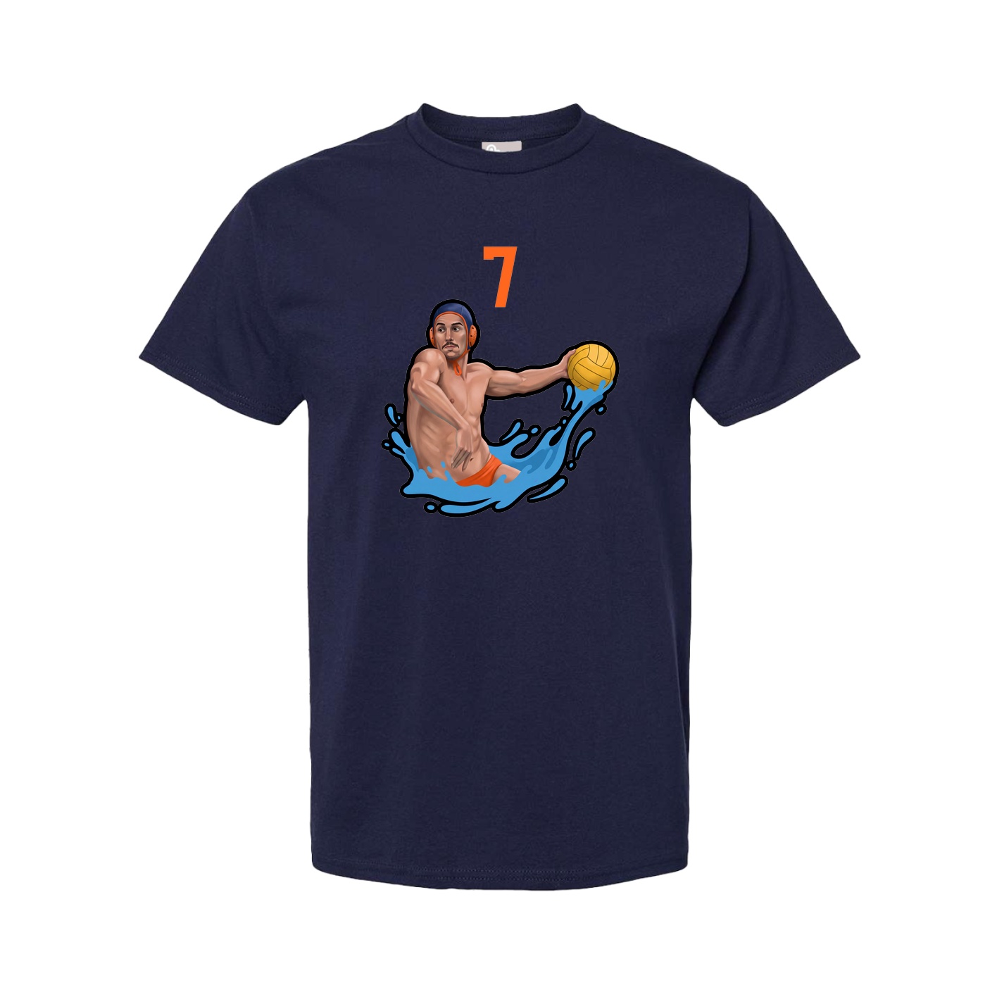 Tee — Number Top in Navy