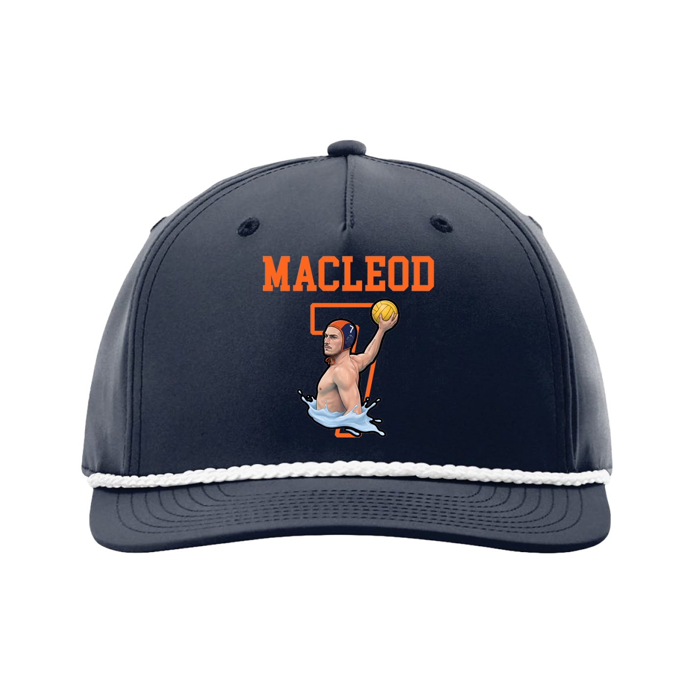 Five-Panel Classic Rope Cap — Shirsey in Navy