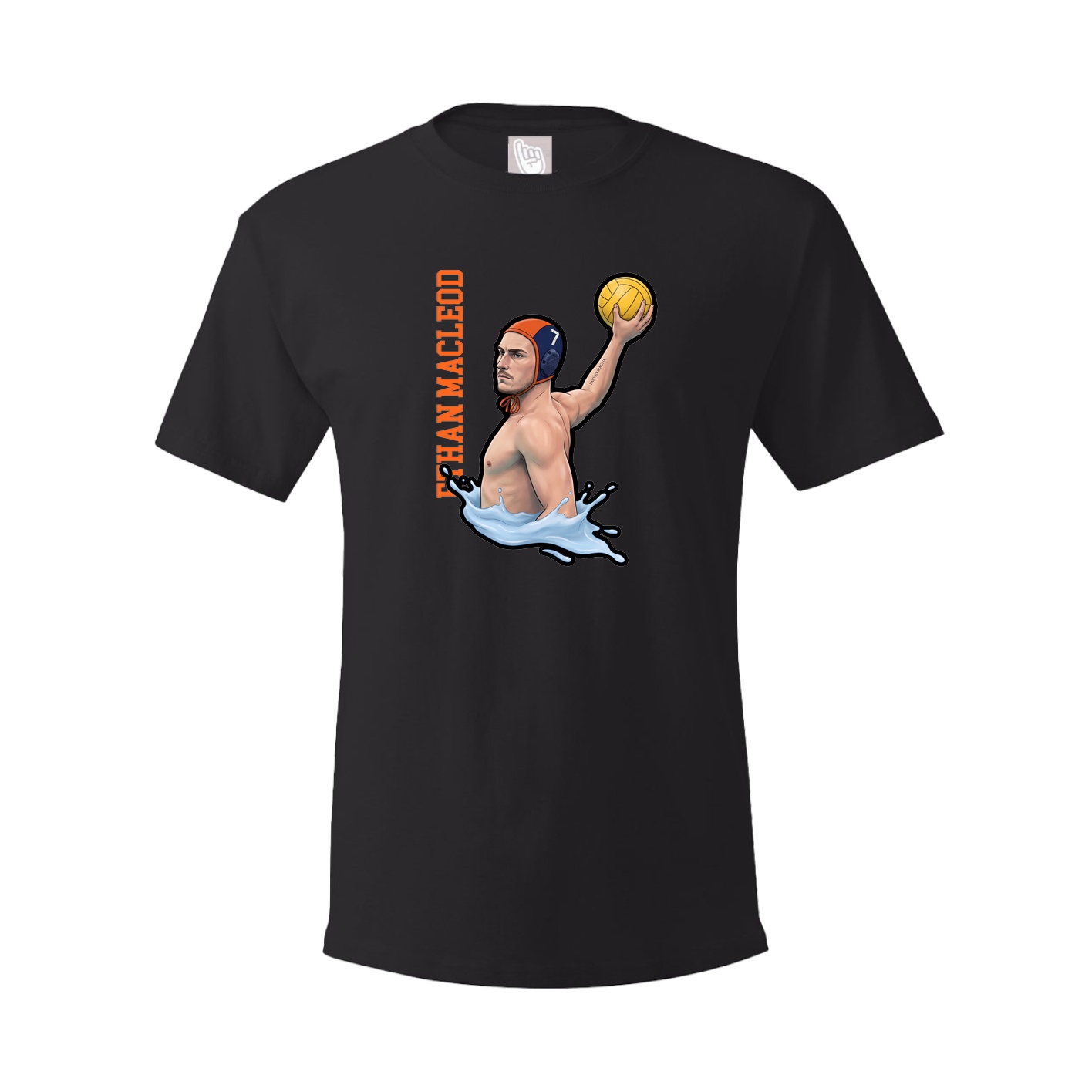 Tee — Name Vertical in Black